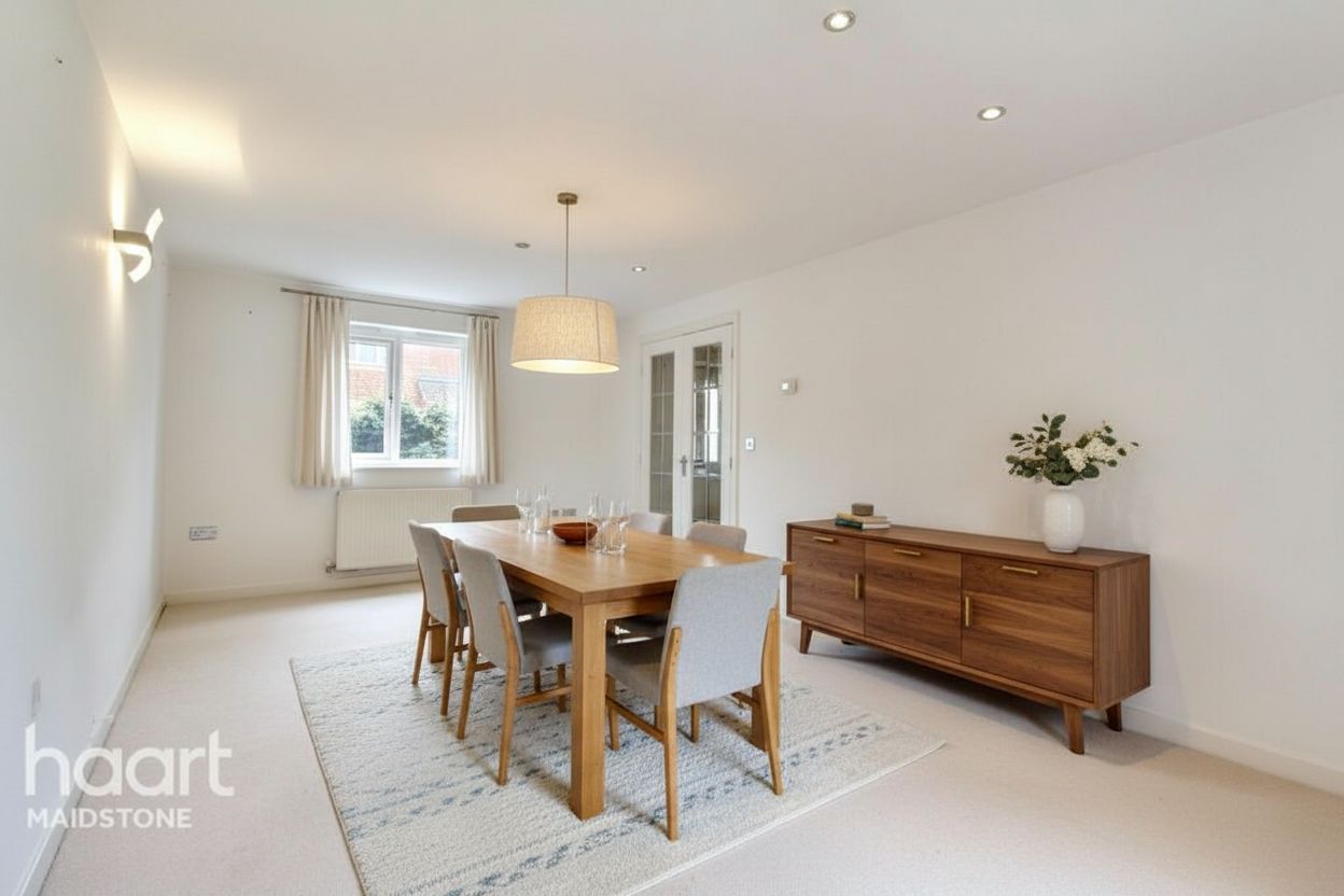 Dining room after virtual staging